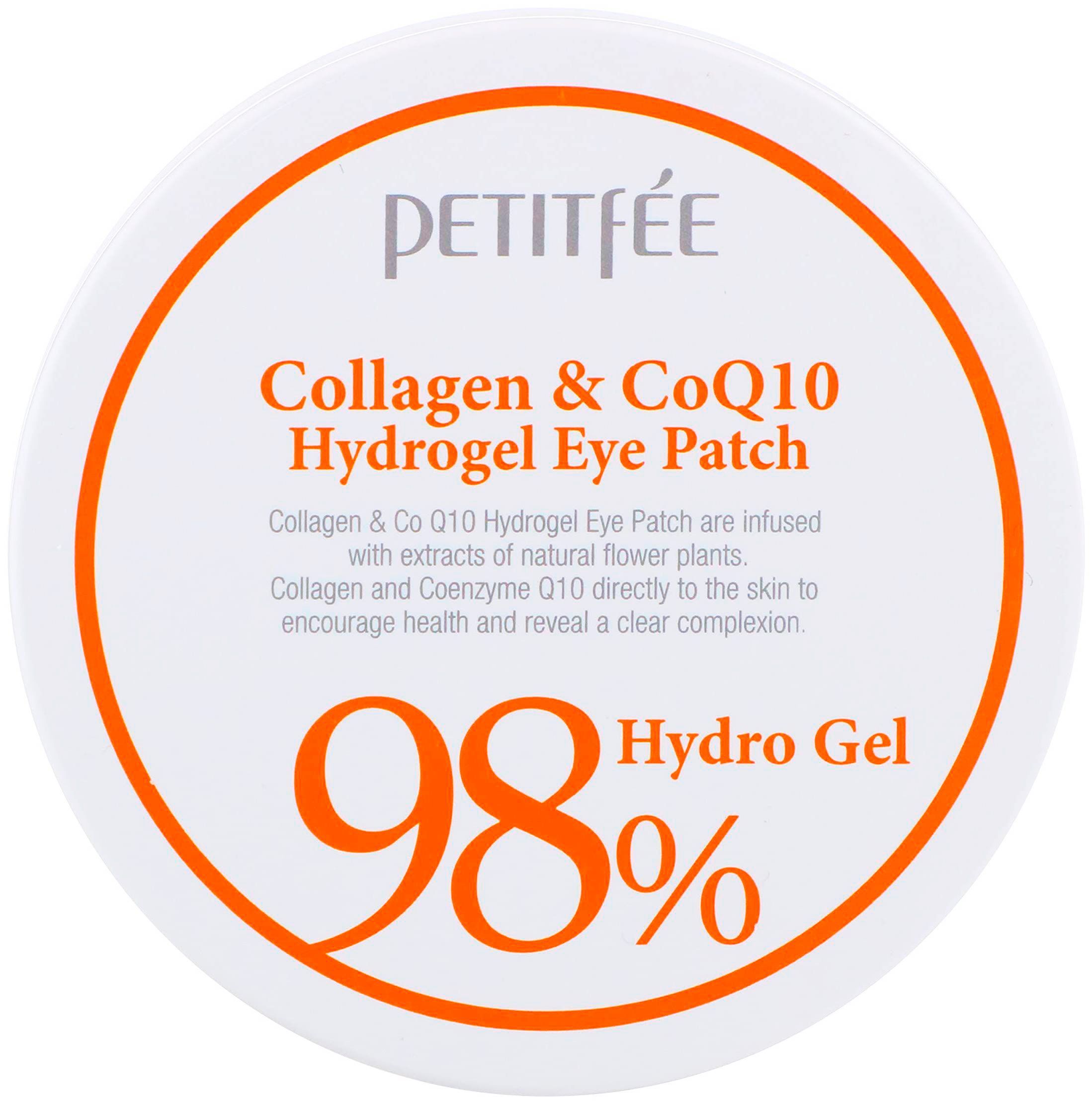 PETITFEE Патчи для глаз гидрогелевые Корея с коллагеном и коэнзимом Q10 Collagen & CoQ10 Hydrogel Eye Patch, 60 шт