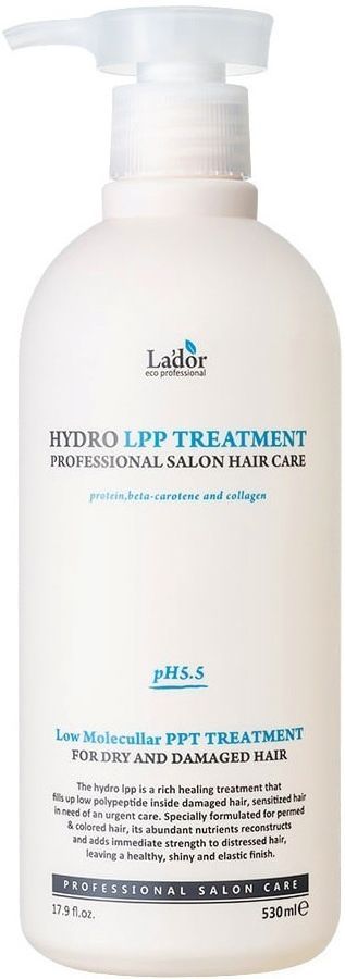 LADOR Маска для волос с коллагеном для сухих и поврежденных волос Eco Hydro LPP Treatment 530ml pH5.5