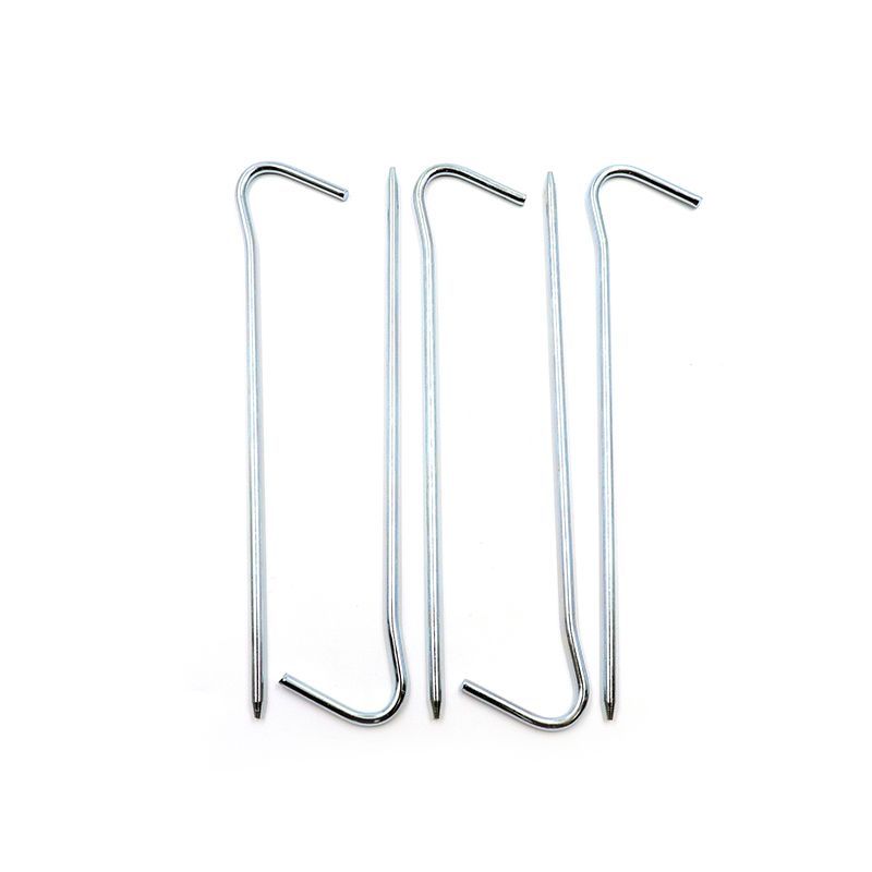 Колышки для палатки, крепление для палатки из нержавеющей стали L-образные, L-18 см Набор 10 шт