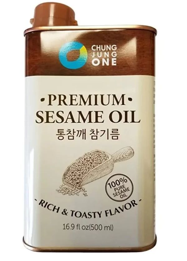 Масло кунжутное нерафинированное O'food Premium Sesame Oil, 500 мл, Республика Корея