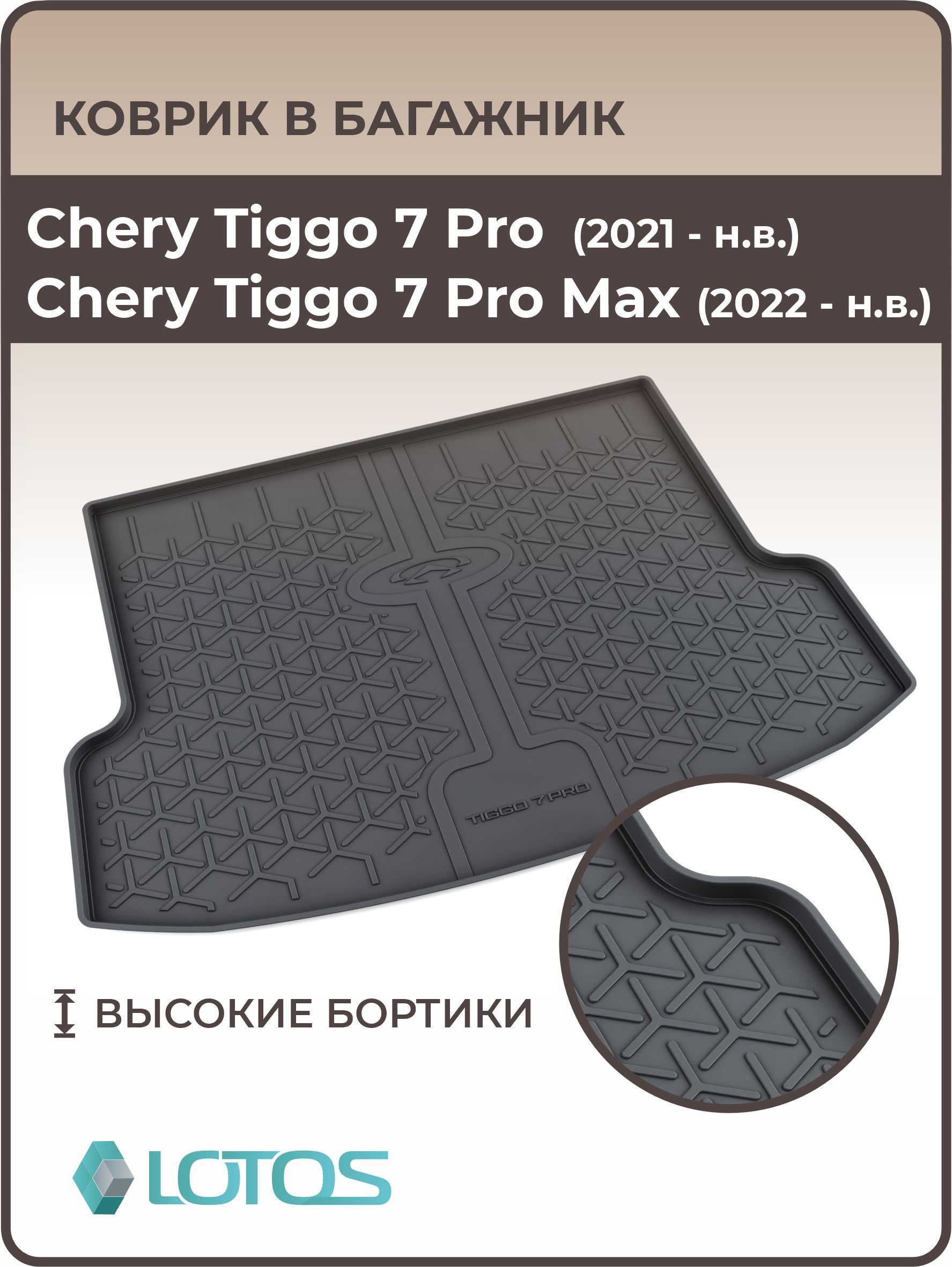 Ковриквбагажник3DполиуретановыйдляCheryTiggo7,7Pro2021-пон.в,CheryTiggo7ProMax/КовербагажникаЧери(черри)Тиго7Про