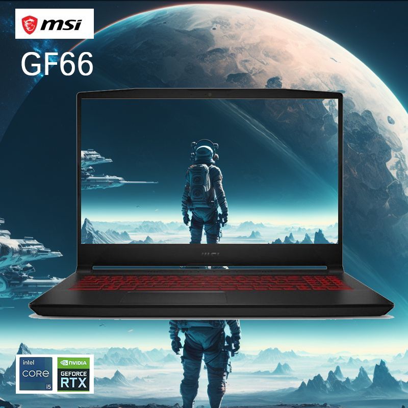 MSIMSIKatanaGF66144HzИгровойноутбук15.6",IntelCorei5-11400H,RAM32ГБ,SSD1024ГБ,NVIDIAGeForceRTX3050дляноутбуков(4Гб),WindowsPro,черный,Русскаяраскладка