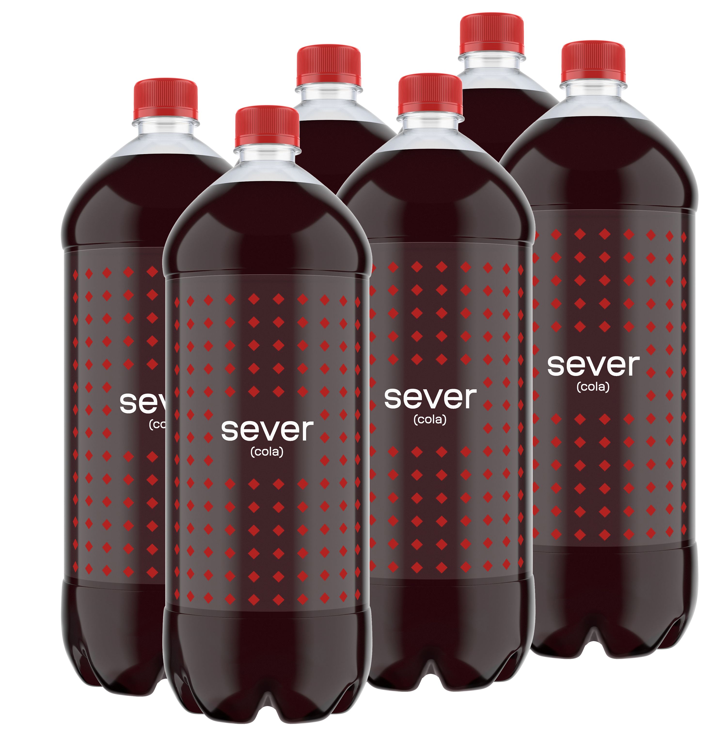 Газированный напиток Sever Cola, 6 шт x 2 л