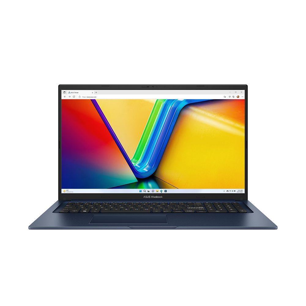 ASUSVivobook17X1704ZA-AU343Ноутбук17.3",IntelCorei5-1235U,RAM16ГБ,SSD512ГБ,IntelIrisXeGraphics,Безсистемы,(90NB10F2-M00DF0),синий,Русскаяраскладка