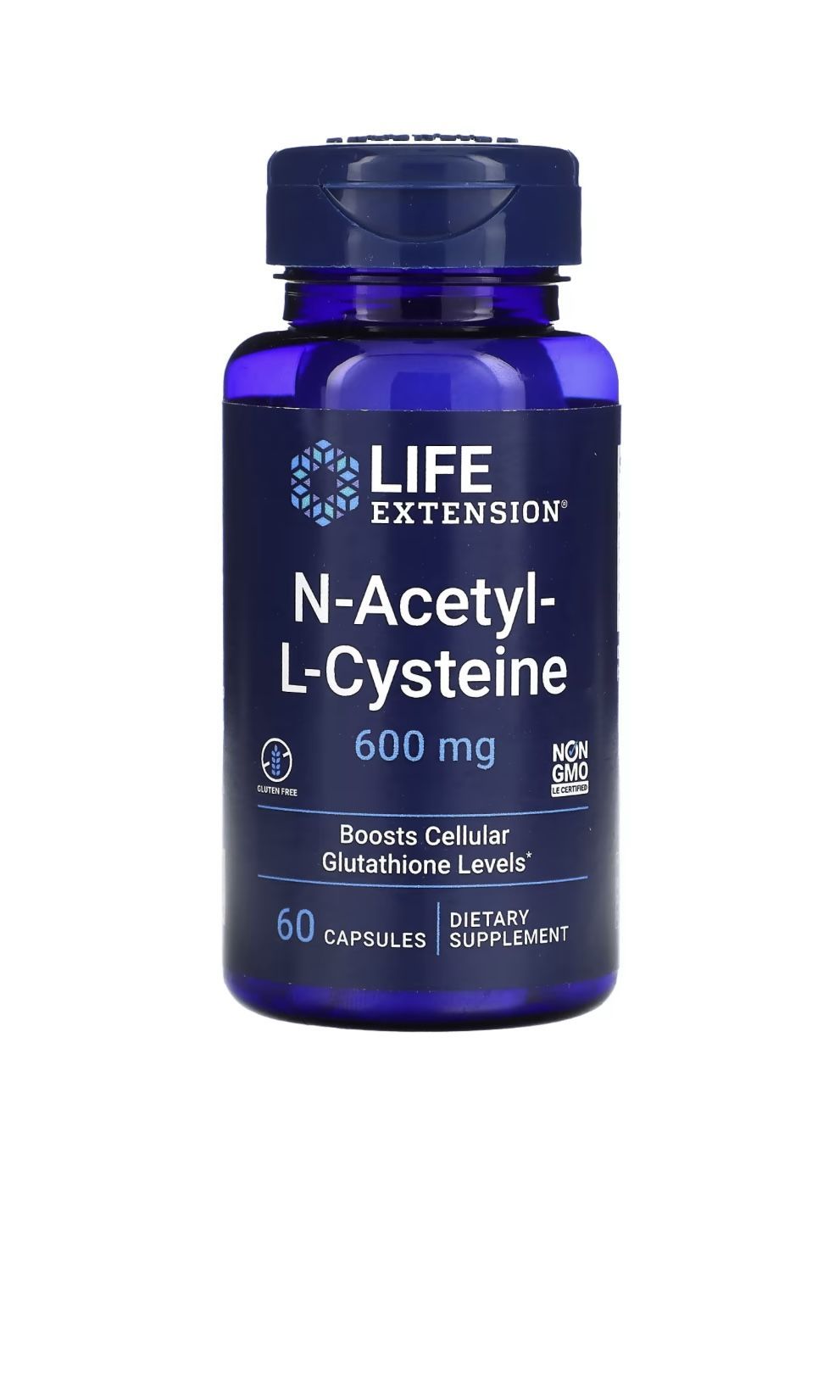 N-Ацетил-L-ЦистеинLIFEEXTENSIONN-Acetyl-L-Cysteine(NAC)600mg60капсул