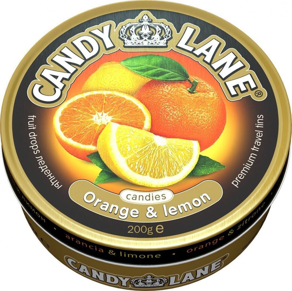 Леденцы Candy Lane апельсин и лимон 200 г