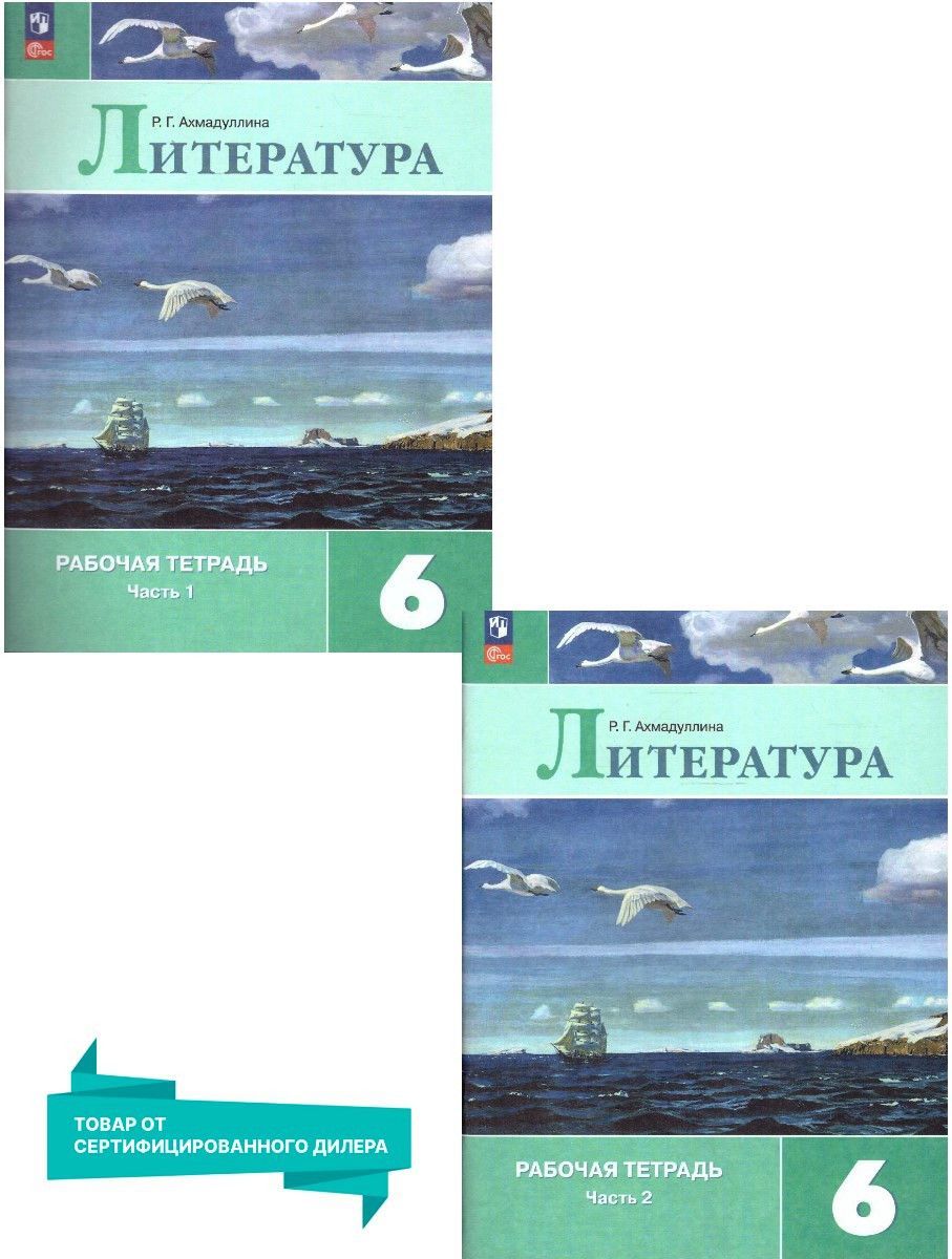 Литература 6 класс. Рабочие тетради. Комплект из 2-х частей к новому ФП.  ФГОС | Ахмадуллина Роза Габдулловна - купить с доставкой по выгодным ценам  в интернет-магазине OZON (924976885)