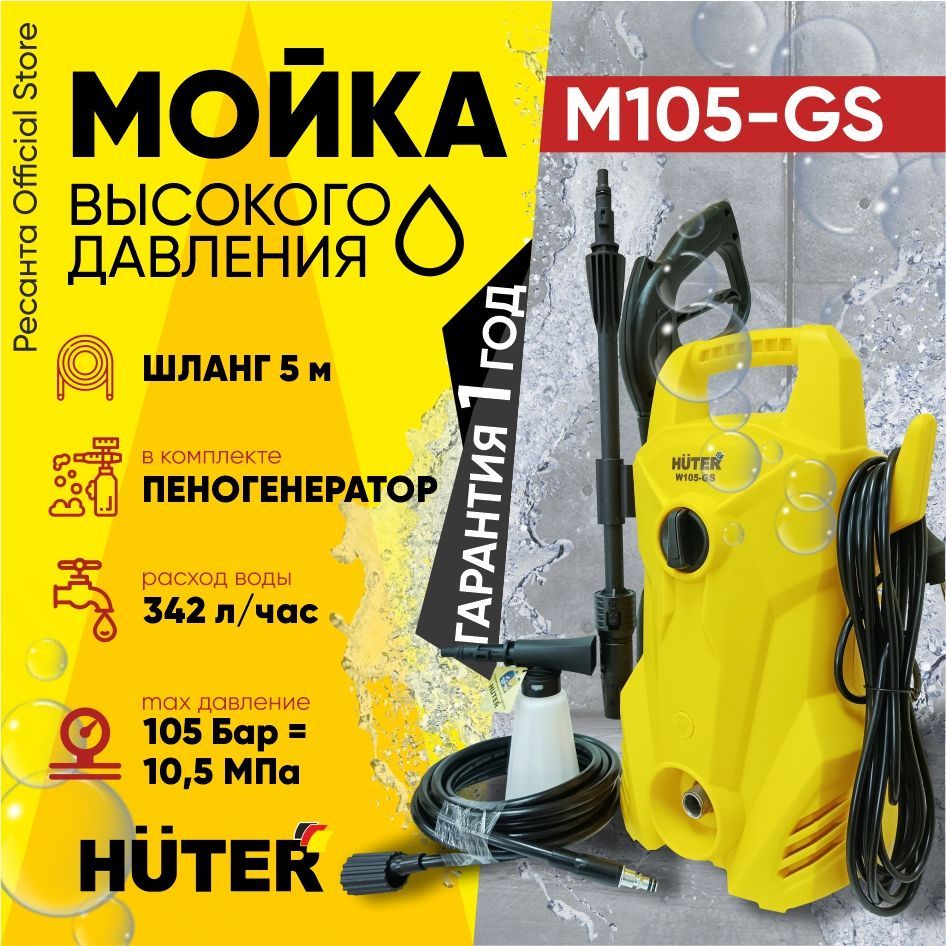 Мойка Высокого Давления Huter W105 Gs Купить