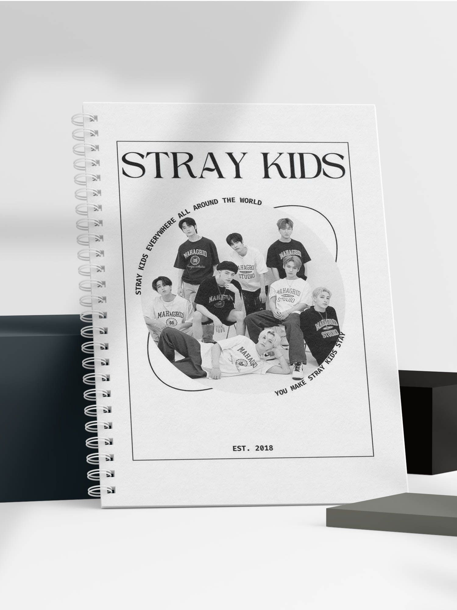 Тетрадь, блокнот, скетчбук А5 формата Stray kids стрэйкидс