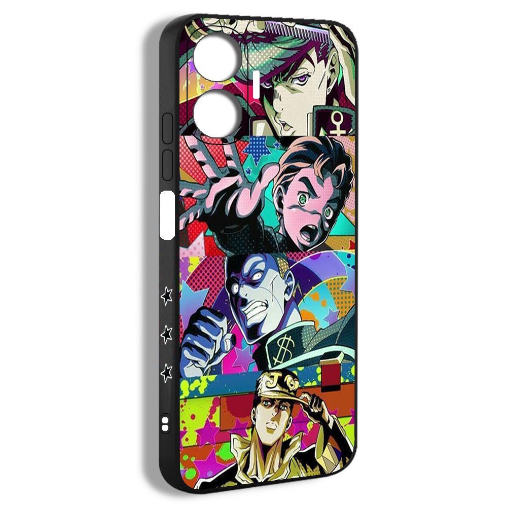 чехол для смартфона Подходит для Realme C55 Бизарные приключения Джоджо  JoJo Bizarre Adventure EDQ09 - купить с доставкой по выгодным ценам в  интернет-магазине OZON (822468766)