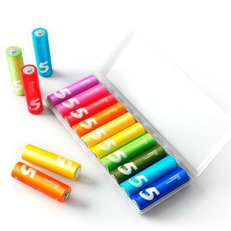 БатарейкиXiaomiRainbowBatteries,10шт,AA