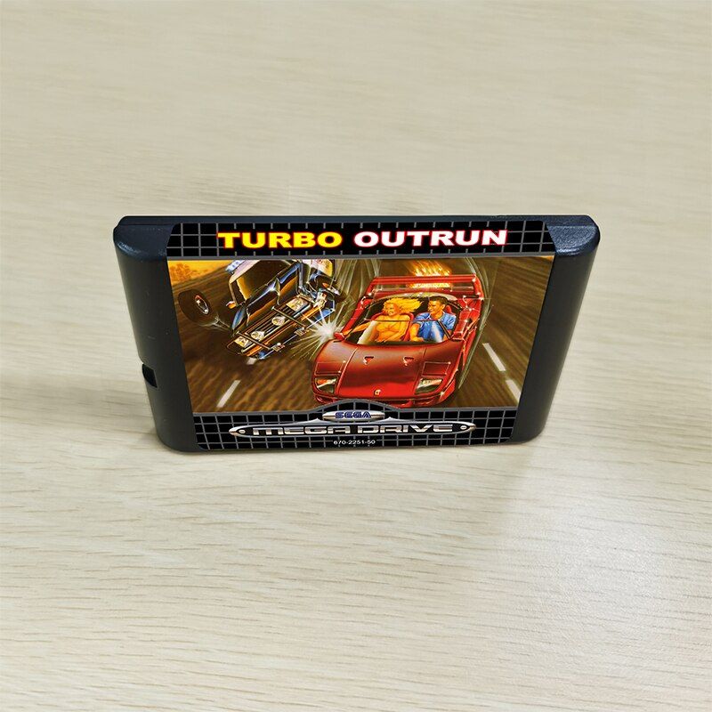 Turbo Outrun 16bit Cartridge Card For Sega Genesis Mega Drive MD Console