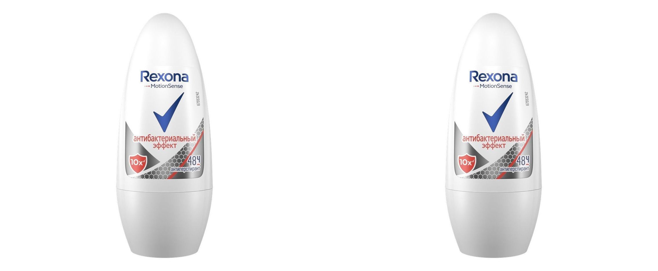 Шариковый дезодорант - антиперспирант Rexona Антибактериальный эффект устра...