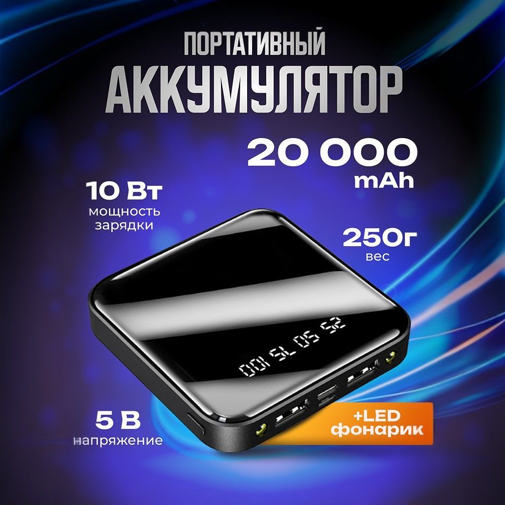 Внешний аккумулятор (Power Bank) ISISLAND повербанк. - купить по выгодным  ценам в интернет-магазине OZON (1115731323)