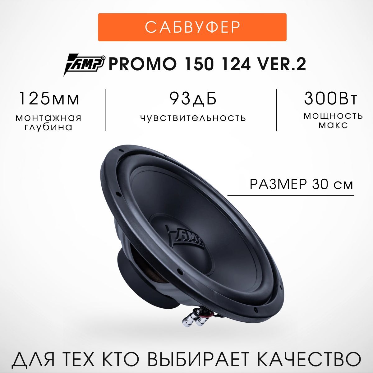 Сабвуфер Автомобильный AMP Promo 150 ver 2 - купить по выгодной цене в  интернет-магазине OZON, гарантия 12 (1120826932)