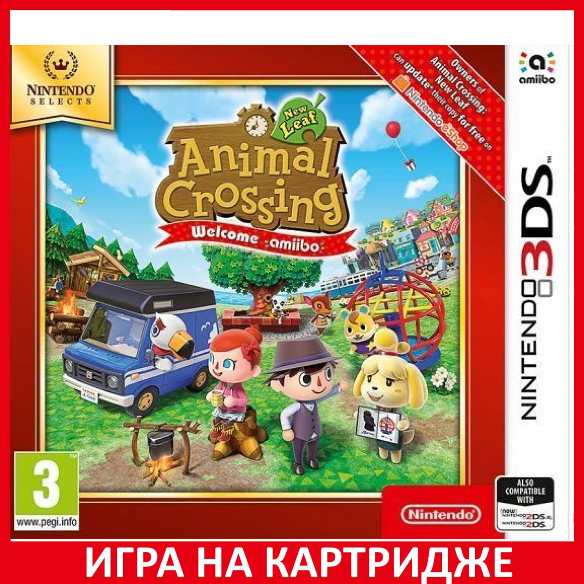 Игра Animal Crossing New Leaf Welcome amiibo (Selects) (Nintendo 3DS)