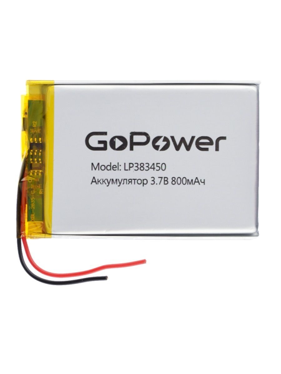 АккумуляторLi-PolGoPowerLP3834503.7V800mAh-1шт.