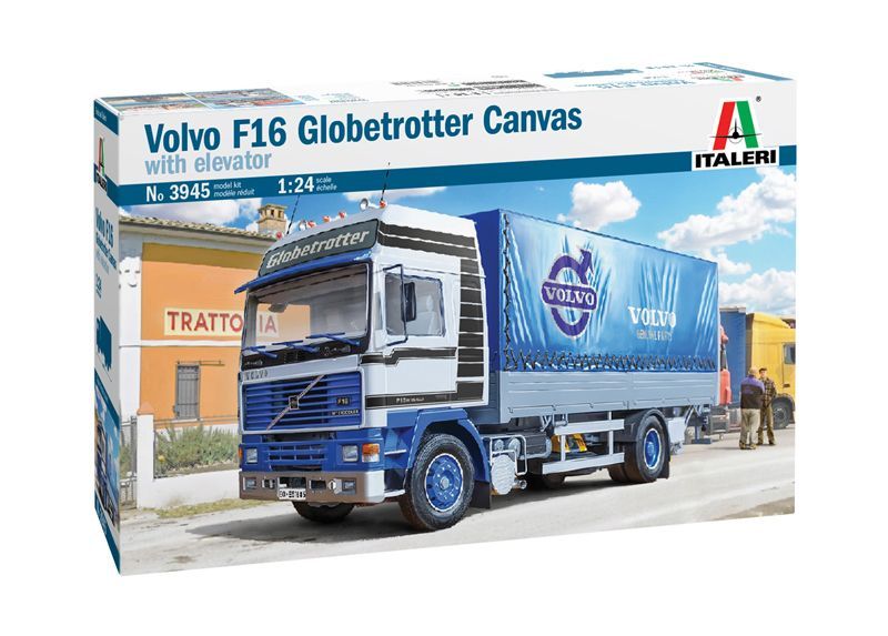 Italeri 3945 1/24 Грузовик VOLVO F16 Globetrotter Canvas Truck with elevator