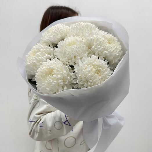 Boom Bouquet Хризантема, цвет белый,  7 шт