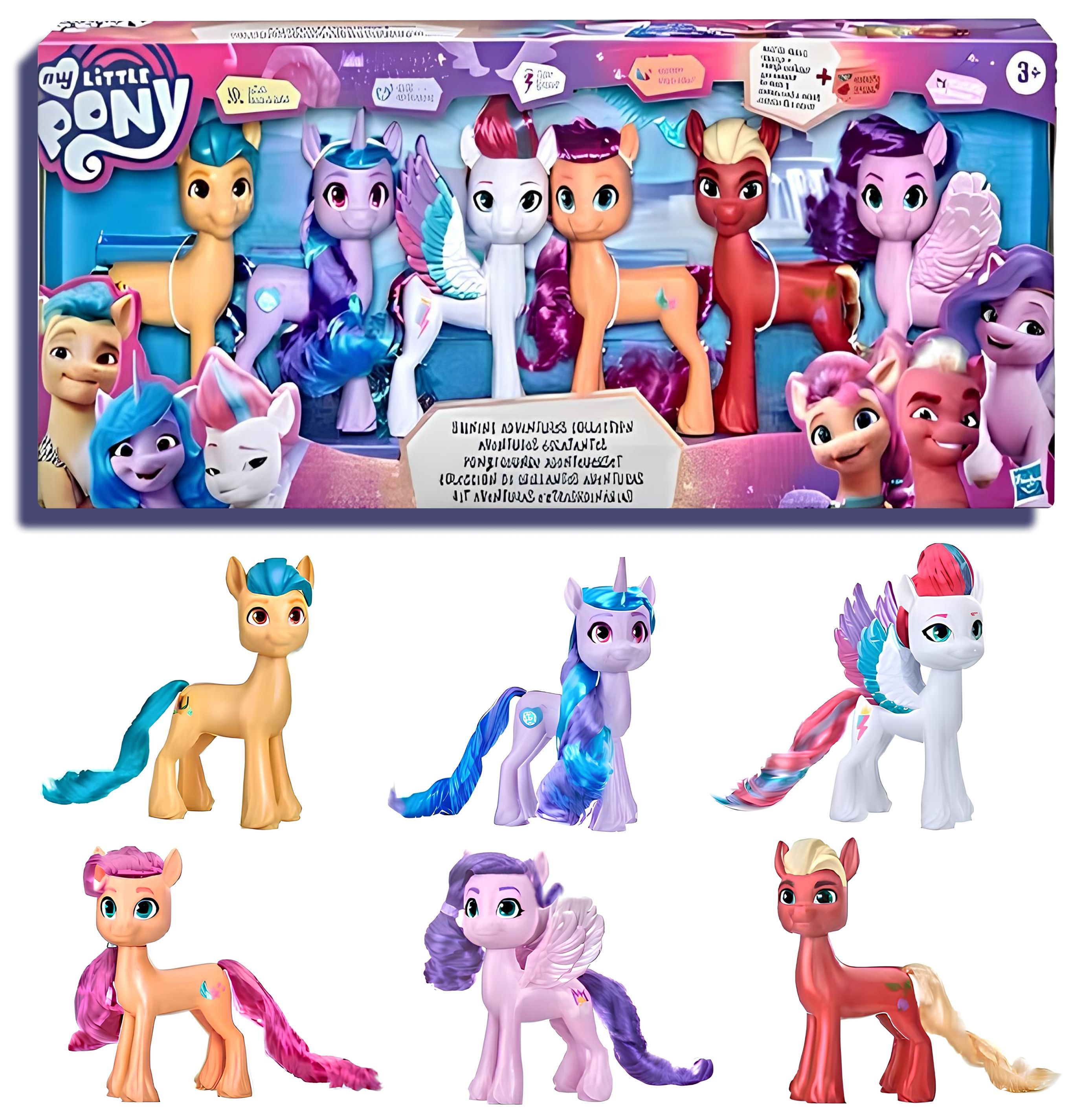 Набор фигурок Мой маленький пони Сияющие приключения / Hasbro My Little  Pony Shining Adventures 6шт (18см, оригинал) F1783 - купить с доставкой по  выгодным ценам в интернет-магазине OZON (1241911374)