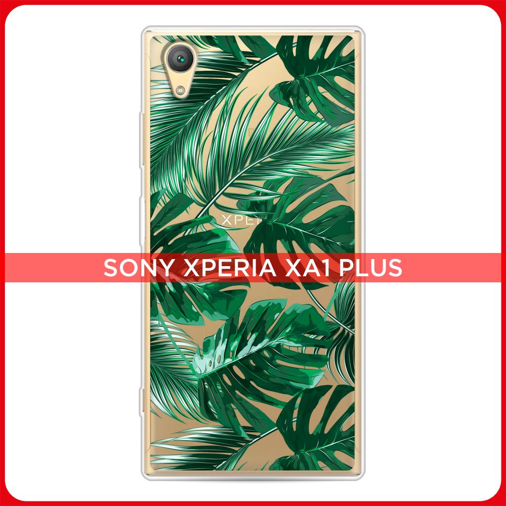 Силиконовый чехол на Sony Xperia XA1 plus / Сони Xperia XA1 Plus Palm  leaves, прозрачный - купить с доставкой по выгодным ценам в  интернет-магазине OZON (963039169)