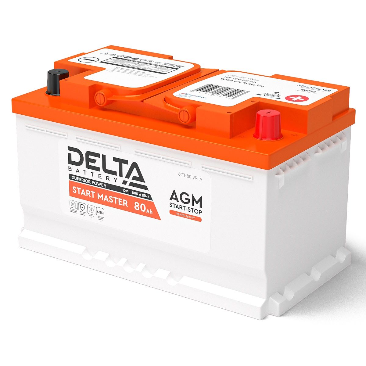 Аккумулятор для мототехники Delta Battery Delta AGM Start-Stop купить по  выгодной цене в интернет-магазине OZON (1326431982)