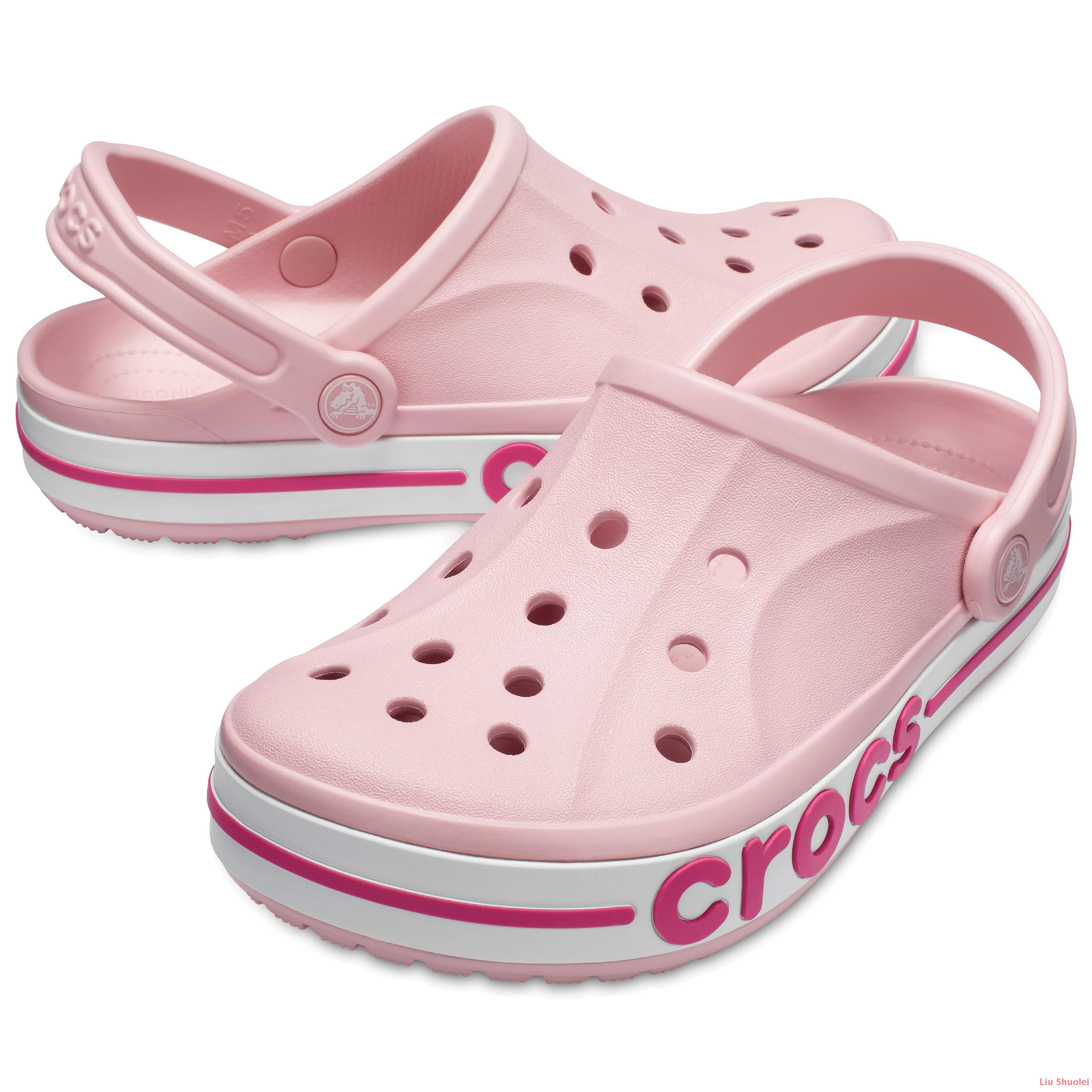 Размер 42 летняя обувь. Сабо Crocs Bayaband Clog. Crocs Bayaband розовые. Бледно-розовые сабо Crocs Bayaband Clog. Голубые сабо Crocs Bayaband Clog.