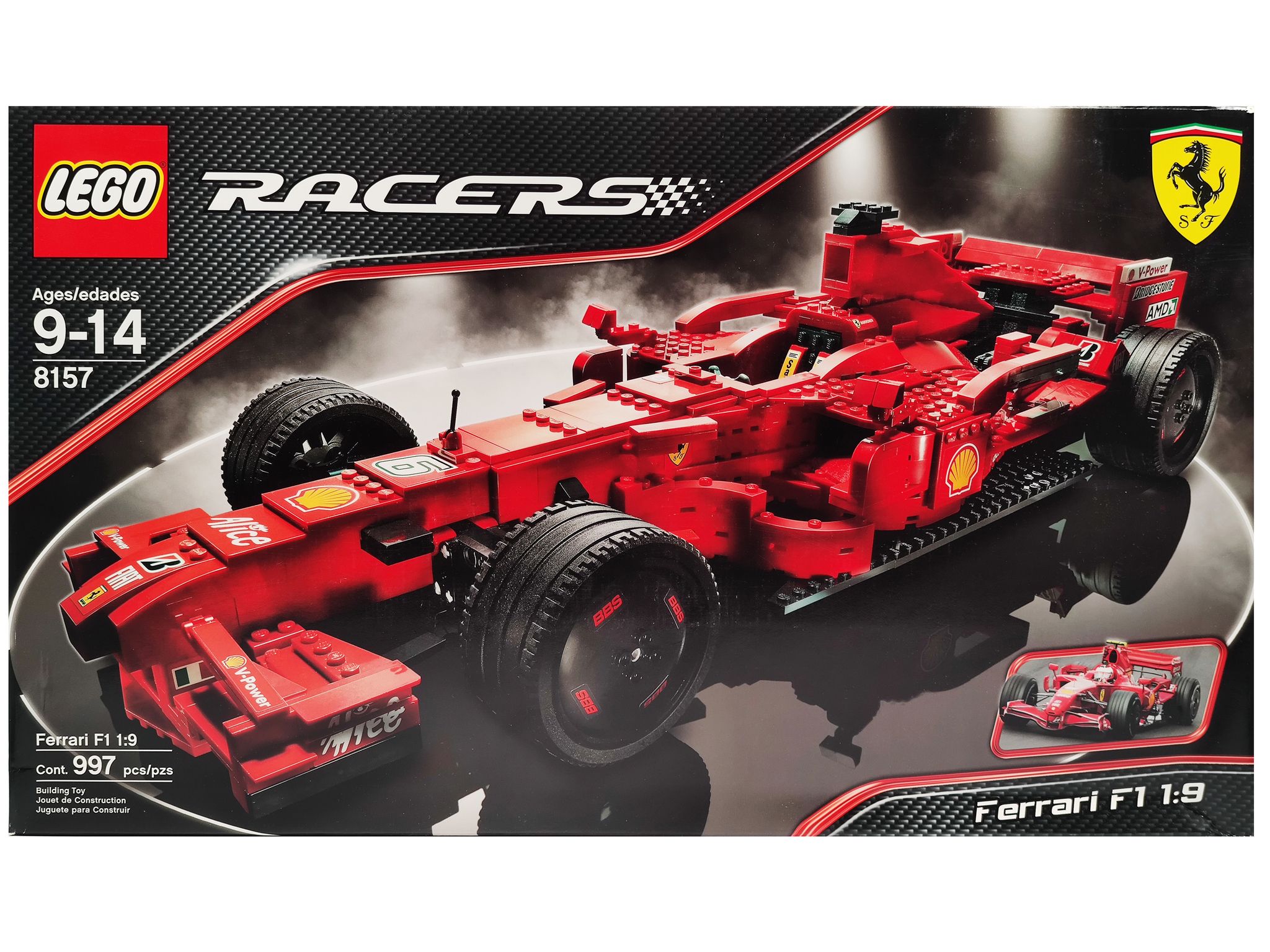 Конструктор LEGO Racers 8157 Феррари Ф1 1:9 - купить с доставкой по  выгодным ценам в интернет-магазине OZON (1348967966)