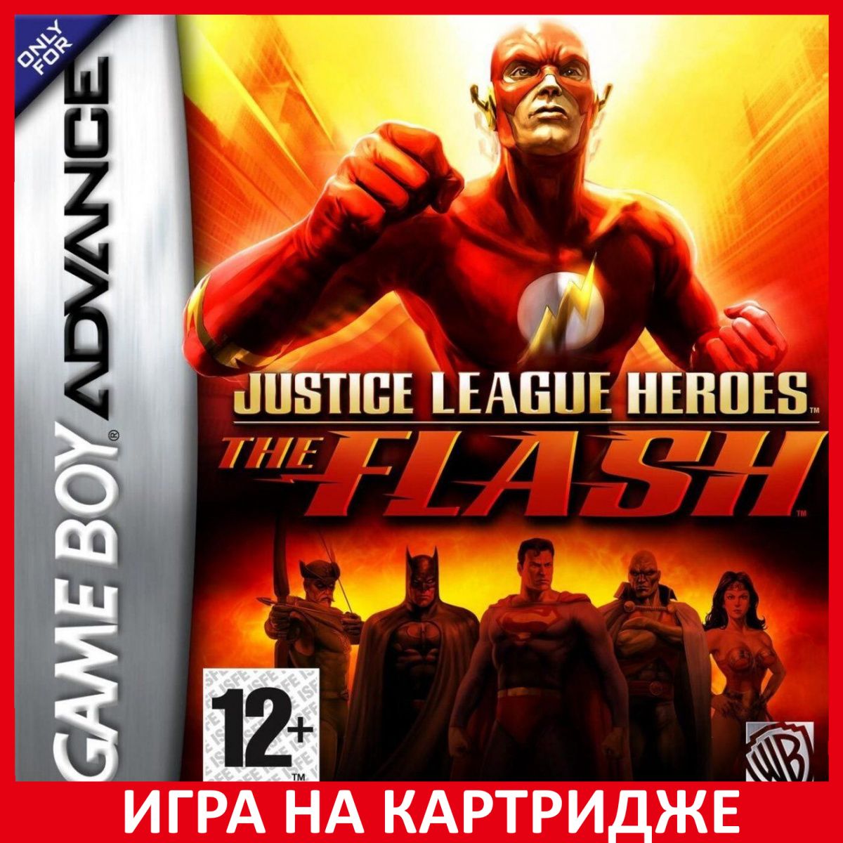 игра на картридже Герои Лиги Справедливости: <b>Флэш</b> (Justice League Heroes: T...