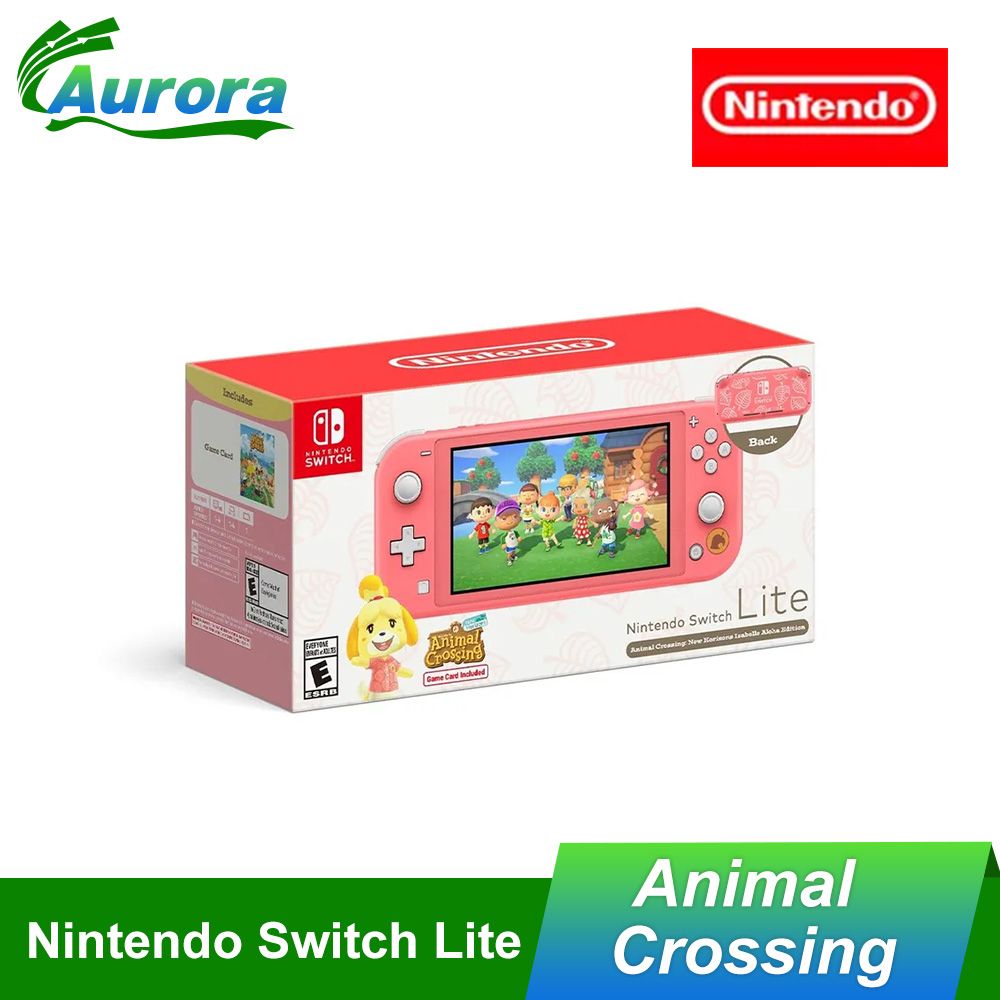 Игровая приставка Nintendo Switch Lite - Animal Crossing Японская версия,  розовый - купить с доставкой по выгодным ценам в интернет-магазине OZON  (1284480747)