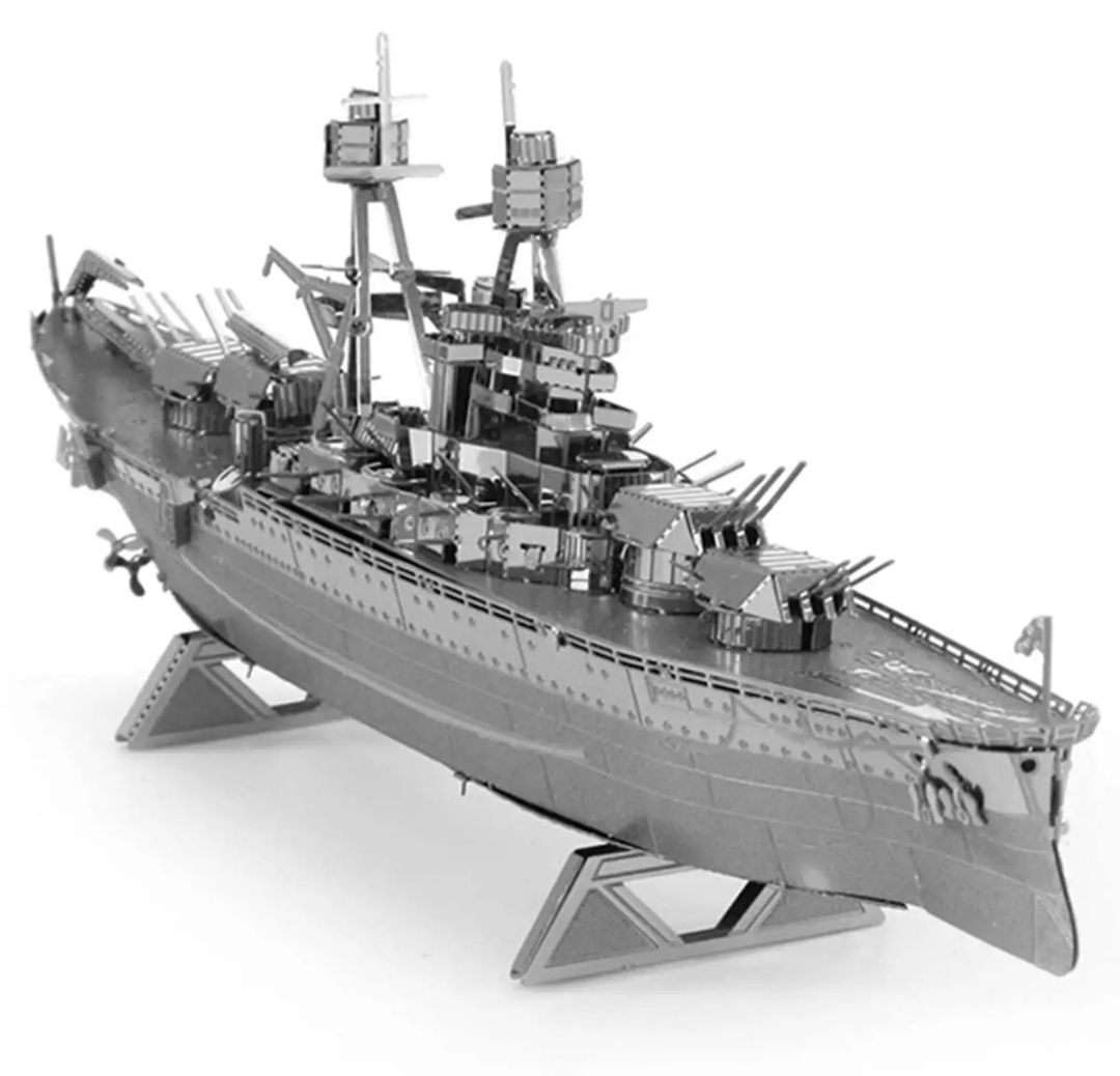 Линкор Аризона. Модель Аризона корабль. Линкор Аризона модель. Металлический конструктор / 3d набор из металла / USS Arizona (mb181). Сборные модели из металла