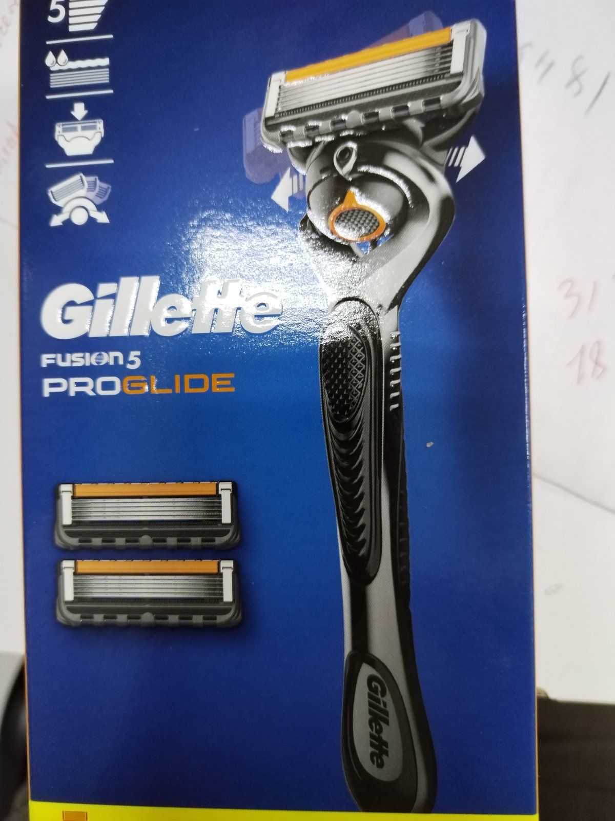 БритваGilletteFusionProglide5+1кассета+2кассеты