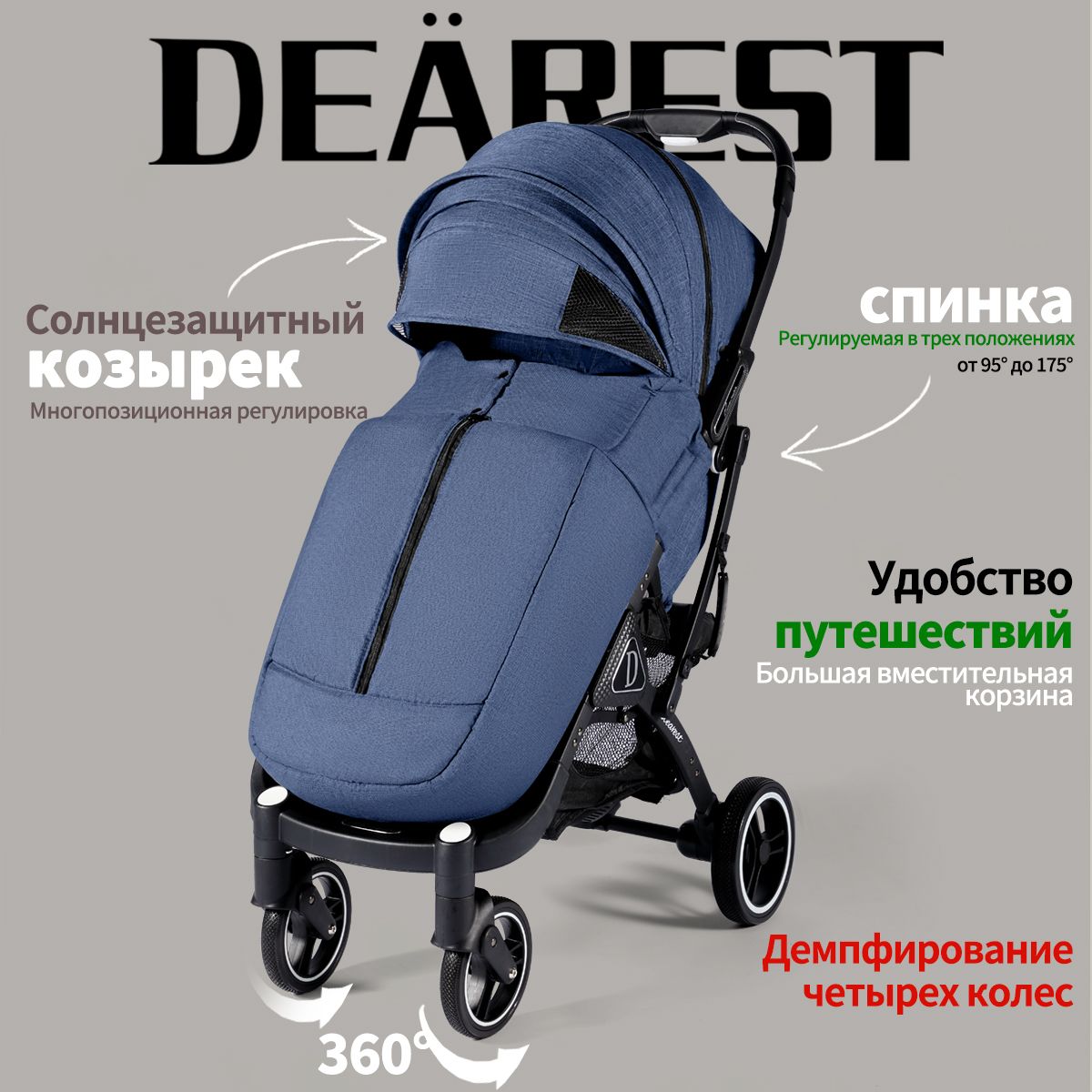 Коляска dearest 2023