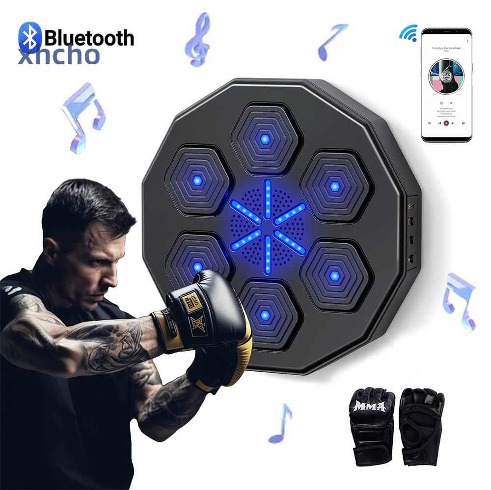 music boxing machine,Груша боксерская, Музыкальная боксерская мишень,  bluetooth, черный kjw - купить с доставкой по выгодным ценам в  интернет-магазине OZON (1432412438)