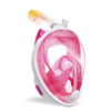 Полнолицевая маска для снорклинга Free Breath с креплением для экшн-камеры L/XL розовый - изображение