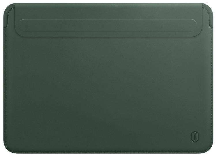 Чехол для MacBook Pro 14 WIWU Skin New Pro 2 Leather Sleeve Green #1