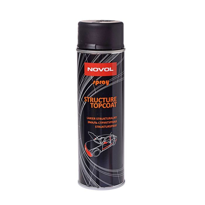 Структурная краска для бамперов Novol, SPRAY STRUCTURE TOPCOAT, 500 мл 34502  #1