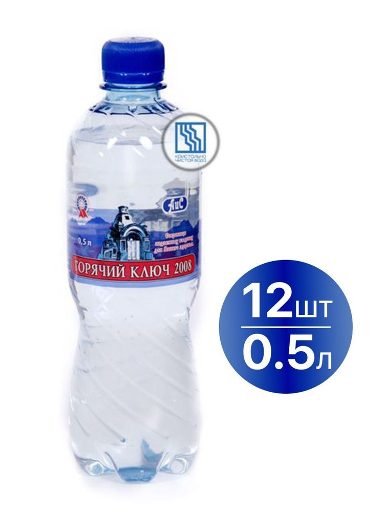 Горячий ключ-2008 АИС Вода Газированная 12шт по 0.5л - купить с ...