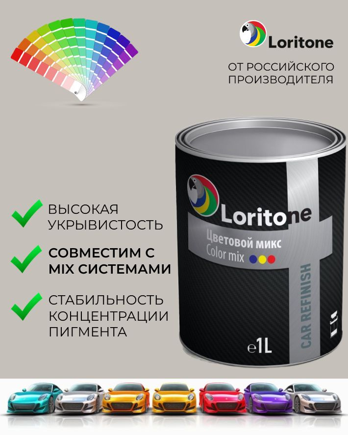 Компонент подбора цвета Loritone B75 Чёрный (1л) #1
