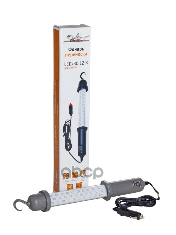 Фонарь переноска ledx30 12в (от прикуривателя, 3м) afl 30w 14 airline ...
