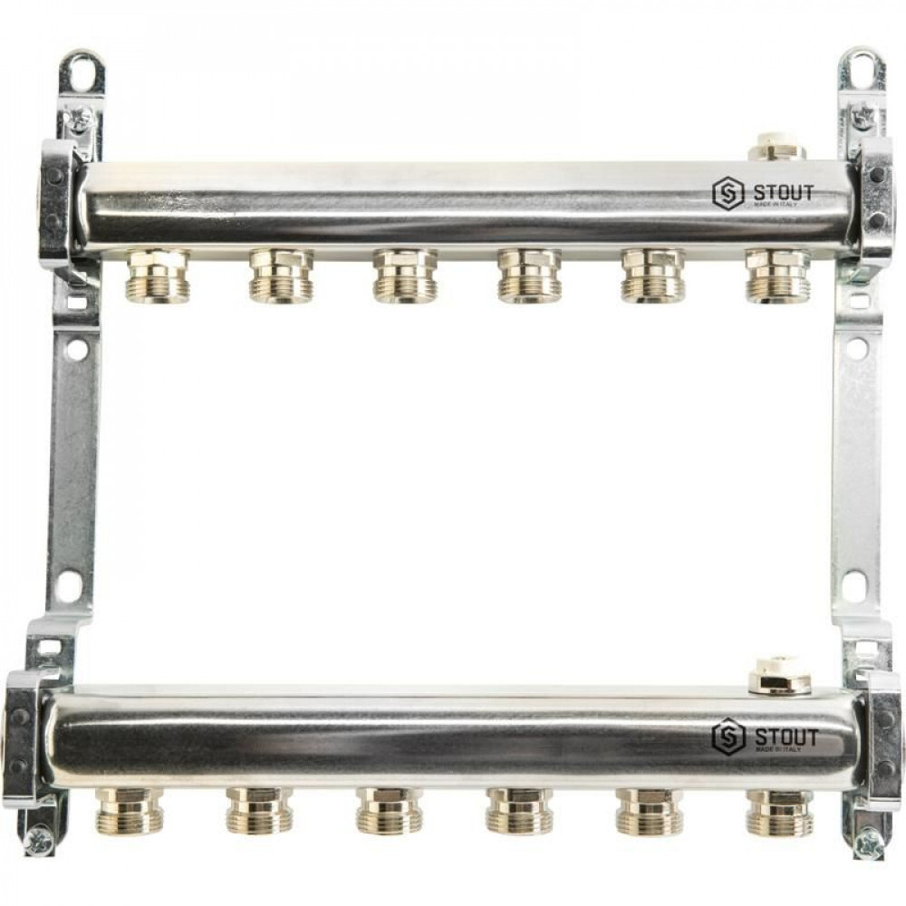 Распределительные коллектор Stout SMS на 9 контуров - купить в интернет ...