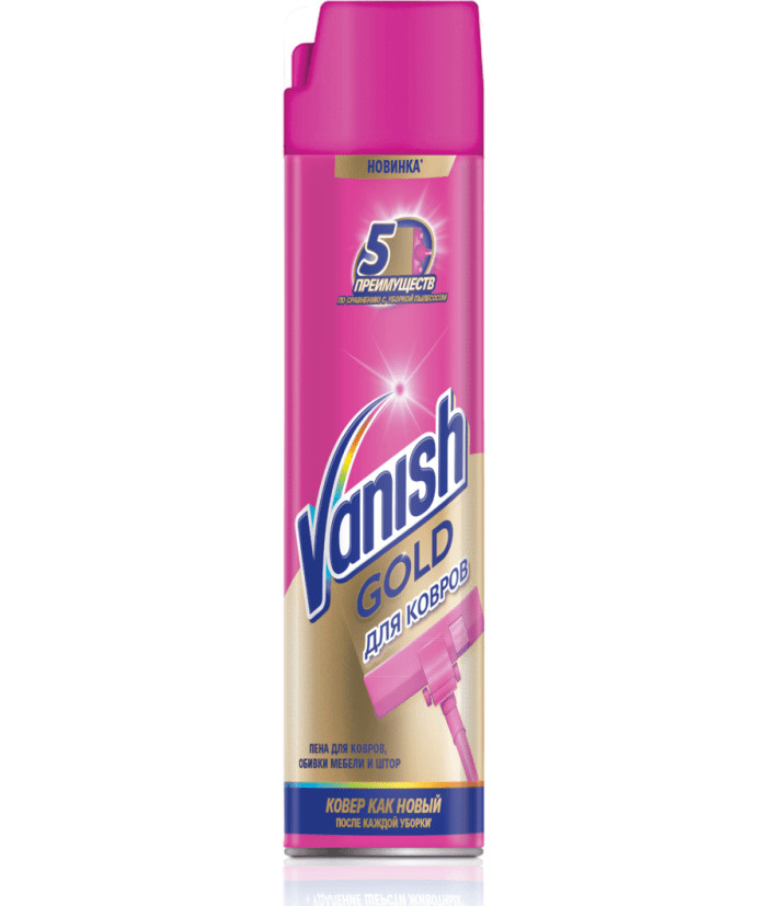 Активная пена Vanish Чистота и свежесть для чистки ковров, 600 мл ...
