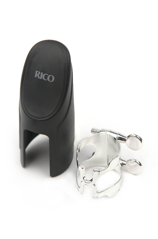 Лигатура с колпачком для кларнета Bb, посеребренная H-LIGATURE RICO ...