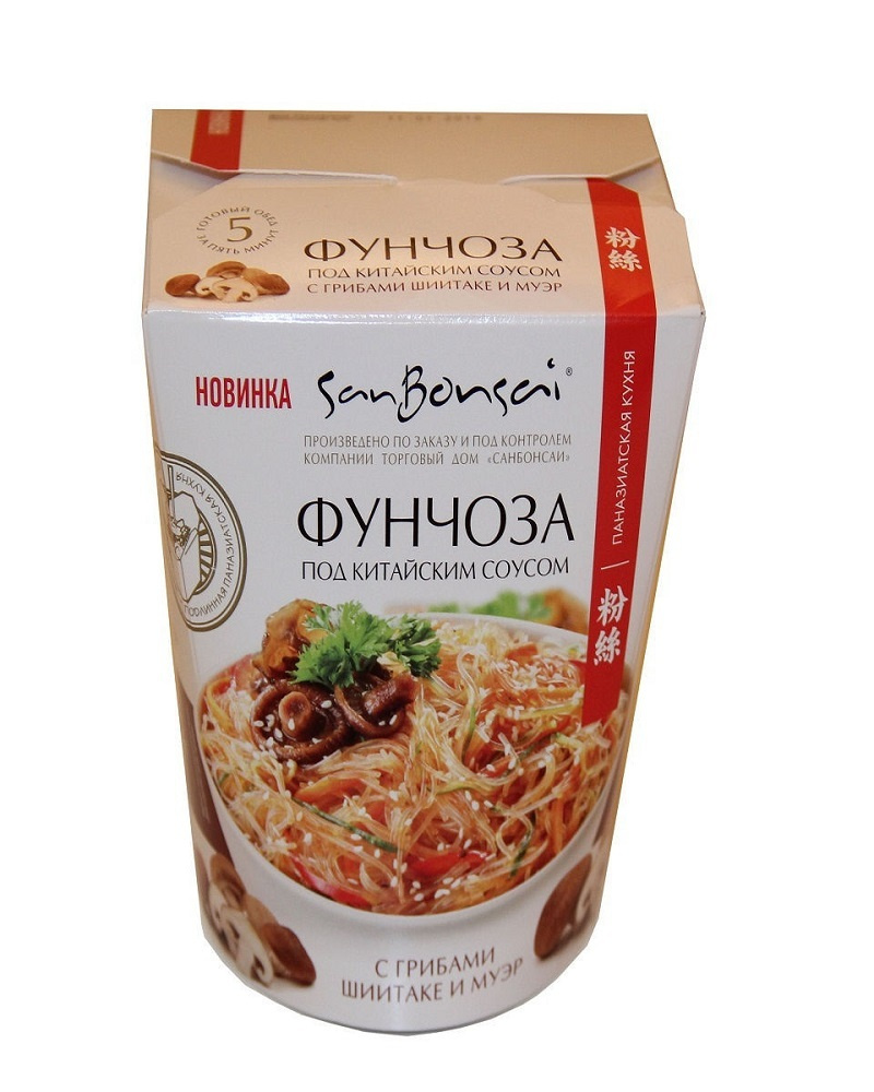 SanBonsai Вермишель быстрого приготовления Фунчоза под китайским соусом ...