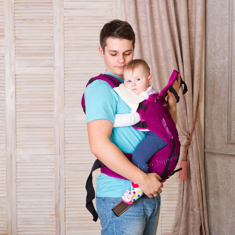 Хипсит со спинкой на двух лямках JerryBaby Creative — купить в интернет ...