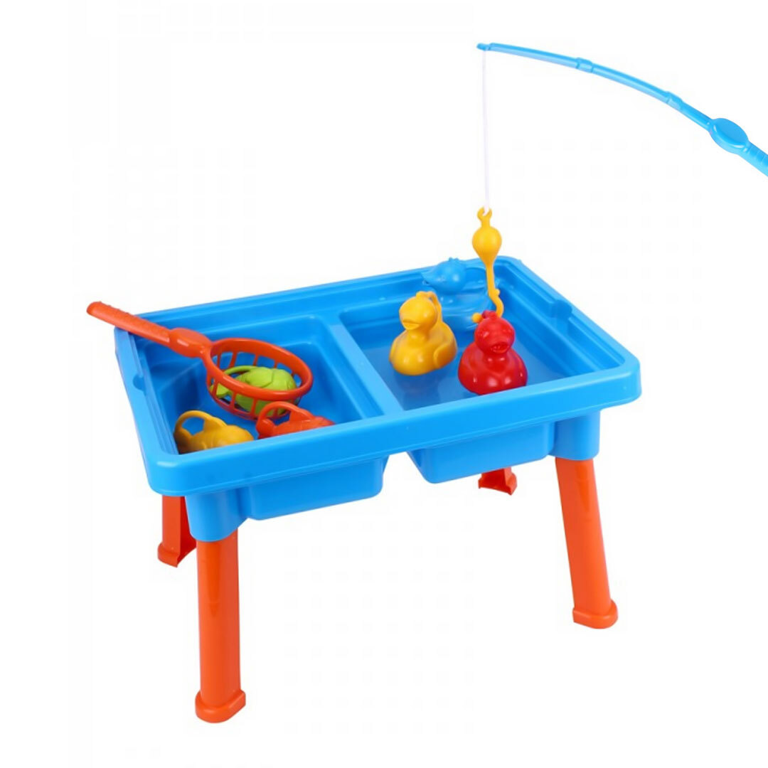 Детский набор для рыбалки с крышкой с водой ТЕХНОК детская рыбалка / детская удочка / игрушки для песочницы #1