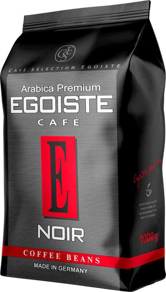 Кофе в зернах Egoiste Noir 1кг — купить в интернет-магазине OZON с ...