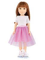 Кукла виниловая Маритт Trinity Doll в розовой юбке. Спонсорские товары