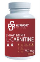Карнитин RS Nutrition L-carnitine  L-карнитин 750 мг, 90 капсул. Спонсорские товары