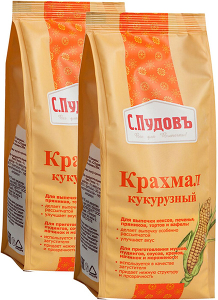 Крахмал С.Пудовъ, кукурузный, 2 шт по 200 г купить на OZON по низкой ...